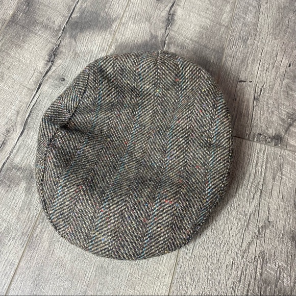 Vintage Adams Row made in USA 100% wool tweed newsboy cap - Picture 1 of 5